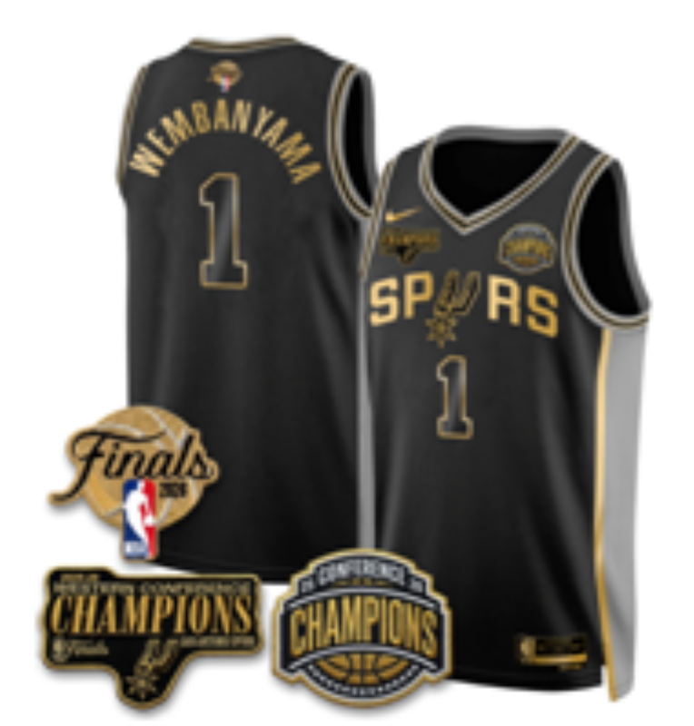 Men Phoenix Suns #1 Wembanyama Black 2026 NBA Jersey 0718002